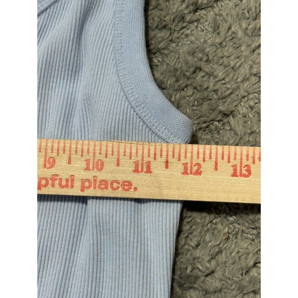 Universal Thread Women’s Medium Blue Ribbed Racerback Maxi Dress Side Slit - Picture 5 of 10